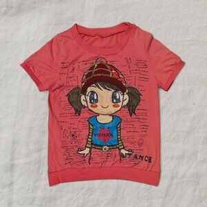 Vintage Harujaku Y2k Graphic Short Sleeved Tee
